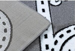 Dětský kusový koberec Ulice šedý 140x190cm