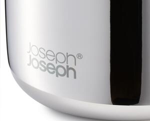 Kelímek na zubní kartáčky z nerezové oceli v leskle stříbrné barvě EasyStore Luxe – Joseph Joseph