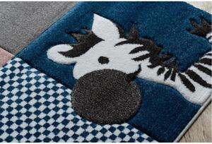 Dětský kusový koberec ZOO šedý 140x190cm