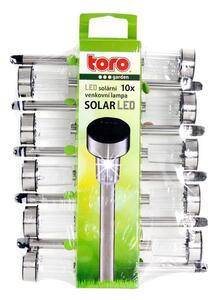 Toro Solární venkovní LED světlo 10ks