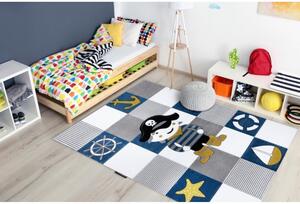 Dětský kusový koberec Malý pirát modrý 140x190cm