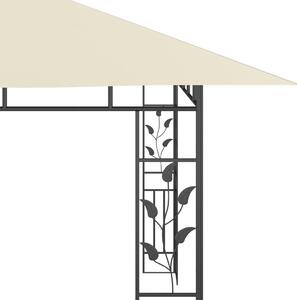Altán Manner - moskytiéra a světelné řetězy - 4x3x2,73m - 180g/m² | krémový