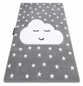 Dětský kusový koberec Mráček šedý 80x150cm