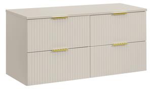 Comad Závěsná skříňka Adele Cashmere s deskou 120 cm kašmírová