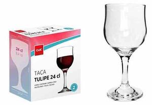 Cegeco Sklenice na víno CoK Tulipe 240ml 2ks