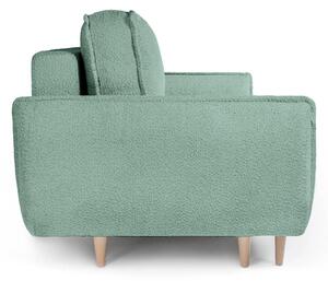 Zelená rozkládací pohovka z textilie bouclé 215 cm Patti – Bonami Selection