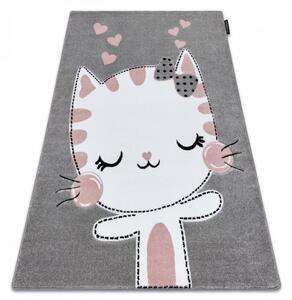 Dětský kusový koberec Kitty šedý 240x330cm