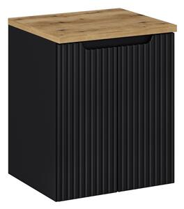 Comad Závěsná skříňka Nova Black II s deskou 50 cm černá/dub evoke