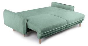 Zelená rozkládací pohovka z textilie bouclé 215 cm Patti – Bonami Selection
