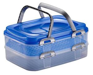 Plastový piknik box 2 patra 40x30x18cm