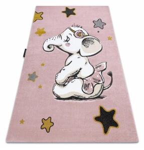Dětský kusový koberec Sloník růžový 120x170cm