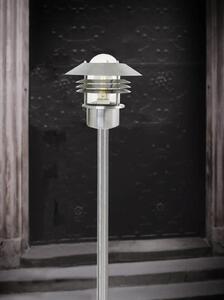 Nordlux 25118034 Vejers, venkovní sloupková lampa, 1x60W, kov, nerez ocel, IP54, výška 92cm