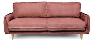 Červená rozkládací pohovka z textilie bouclé 215 cm Patti – Bonami Selection