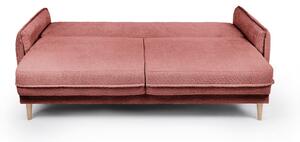 Červená rozkládací pohovka z textilie bouclé 215 cm Patti – Bonami Selection