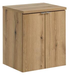 Comad Závěsná skříňka pod umyvadlo Nova Oak s deskou 50 cm dub evoke