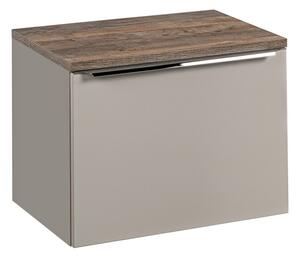 Comad Závěsná skříňka Santa Fe s deskou 60 cm taupe/dub santa fe vintage