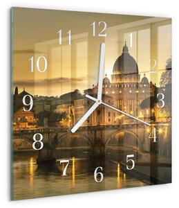 Skleněné hodiny Bazilika zskb-30x30-00086720
