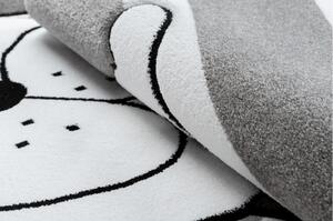 Dětský kusový koberec Pejsek šedý 160x220cm