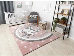 Dětský kusový koberec Pony růžový 80x150cm