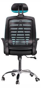 Kancelářská otočná židle ELMAS — více barev modrá/černá