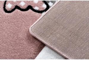 Dětský kusový koberec Ovečka růžový 140x190cm