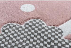 Dětský kusový koberec Ovečka růžový 120x170cm