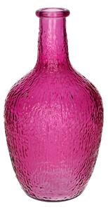 Duif Skleněná váza láhev MILANO 25cm růžová