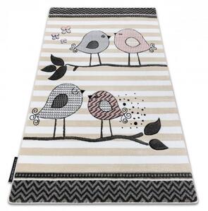 Dětský kusový koberec Ptáčci krémový 120x170cm