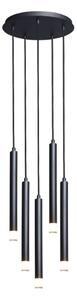 RABALUX 72360 Ramira závěsné svítidlo D360mm 5xG9 černá, průhledná