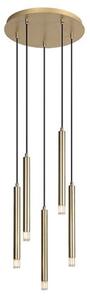 RABALUX 72361 Ramira závěsné svítidlo D360mm 5xG9 zlatá, průhledná