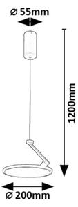 RABALUX 72328 Ovidia závěsné svítidlo D200mm LED 20W/1300lm 3000K bílá