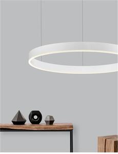 Nova Luce Závěsné LED svítidlo MOTIF, ø 80cm, 48W 3000K stmívatelné Barva: Černá