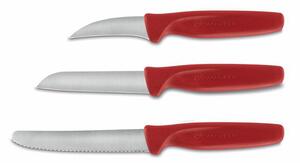 Victorinox Nože Wüsthof na zeleninu, sada 3 ks, červená