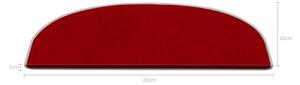 Červené nášlapy na schody v sadě 16 ks 20x65 cm Plain Color – Vitaus
