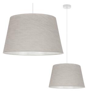 Závěsné svítidlo Jen, 1x světle béžové textilní stínítko, (fi 44 cm), w