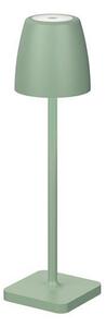 NV 9223414 Venkovní stolní lampa COLT olivově zelený litý hliník a akryl LED 2W 3000K IP54 62st. 5V DC vypínač na těle USB kabel stmívatelné - NOVA LUCE