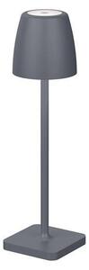 NV 9223413 Venkovní stolní lampa COLT tmavě šedý litý hliník a akryl LED 2W 3000K IP54 62st. 5V DC vypínač na těle USB kabel stmívatelné - NOVA LUCE