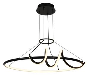RABALUX 72022 Menazi závěsné svítidlo D635mm LED 46W/4160lm 3000-6500K černá, bílá, stmívatelné, dálkový ovladač