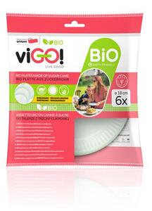 Vigo BIO talíř ! 18cm cukrová třtina 6ks