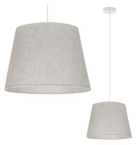 Závěsné svítidlo Len1, 1x světle béžové textilní stínítko, (fi 38 cm), w