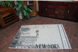 Kusový koberec NYC Street šedý 240x330cm
