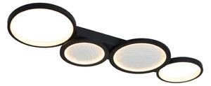 RABALUX 71379 Aranis stropní svítidlo LED 40W/2300lm 3000-6500K černá, bílá, stmívatelné, dálkový ovladač