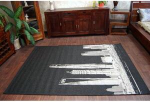 Kusový koberec City černý 160x230cm