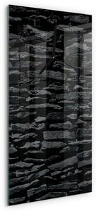 Skleněné hodiny vertikální Kamenná zeď zsppc-30x60-00176820