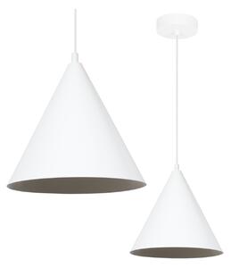 Závěsné svítidlo Soho, 1x bílé kovové stínítko, (fi 25cm)