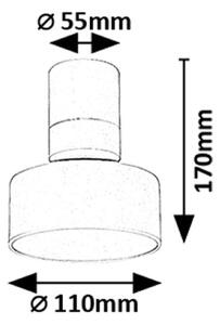 RABALUX 71326 Ovidia povrchové bodové svítidlo D110mm LED 10W/640lm 3000K bílá