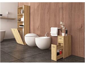 Koupelnová skříňka, dub sonoma, NATALI TYP 7, 20 x 45 x 61 cm,, hnědá, dřevotříska