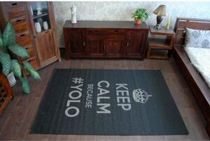 Kusový koberec Calm černý 160x230cm