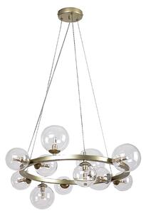 RABALUX 71300 Aslov závěsné svítidlo D710mm 11xG9 zlatá, průhledná