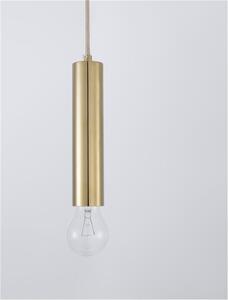 Nova Luce Závěsné svítidlo NORWAY zlatý hliník, v.20cm, E27 1x12W